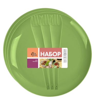 Набор для пикника Plast Team тарелки+вилки 3шт